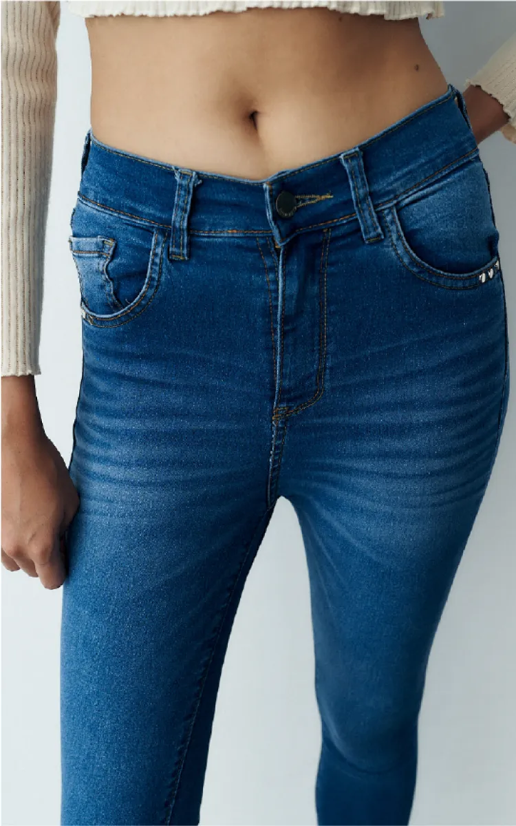 Skinny 1754 C/ Tachas Oscuro - Imagen 4