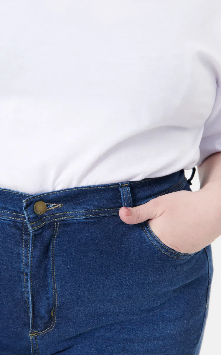 Plus Size Flare Crop 2314 Oscuro - Imagen 5