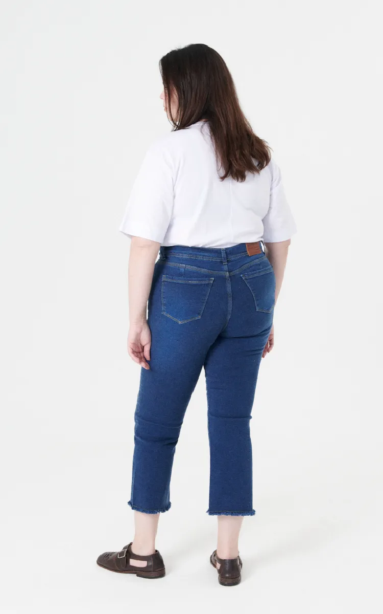 Plus Size Flare Crop 2314 Oscuro - Imagen 3