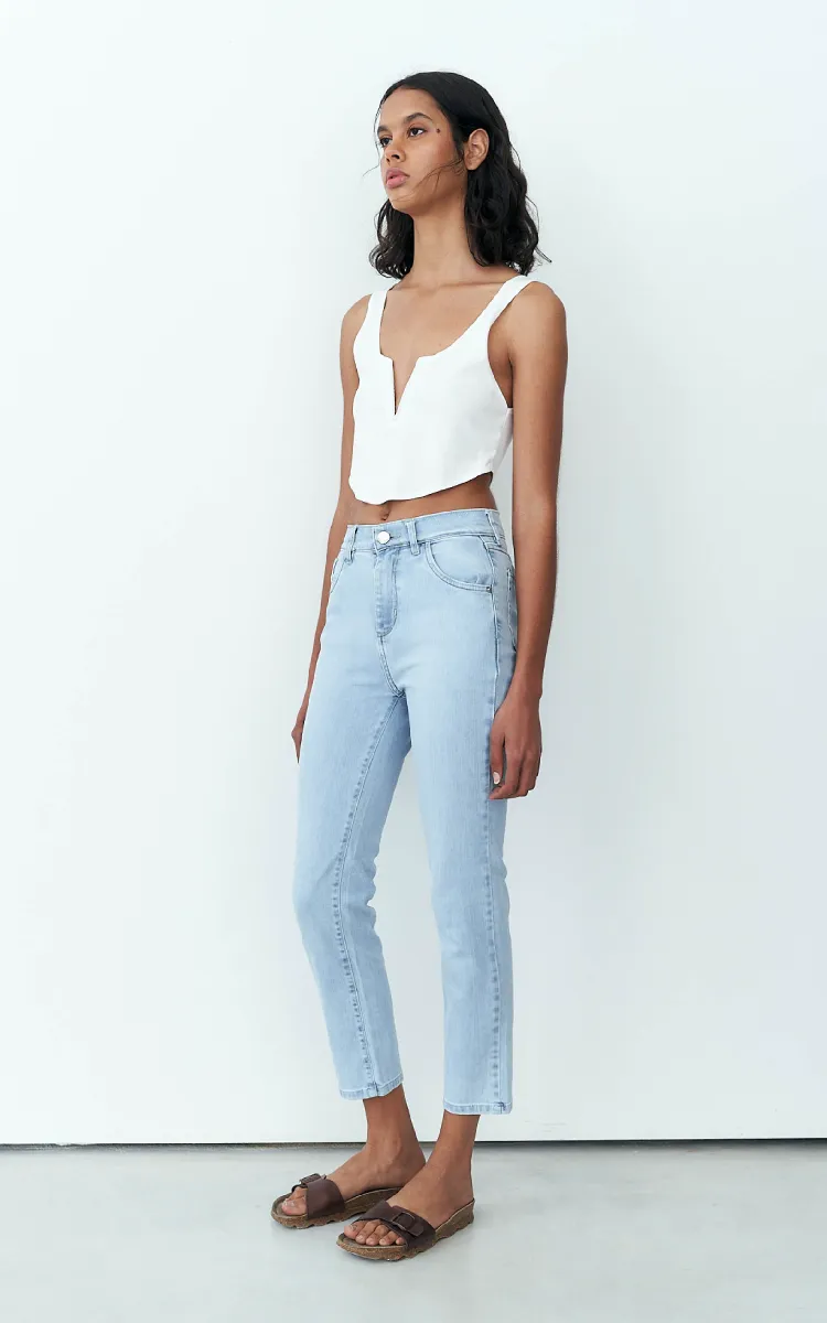 Recto Slim Tiro Alto 1789 Claro - Imagen 2