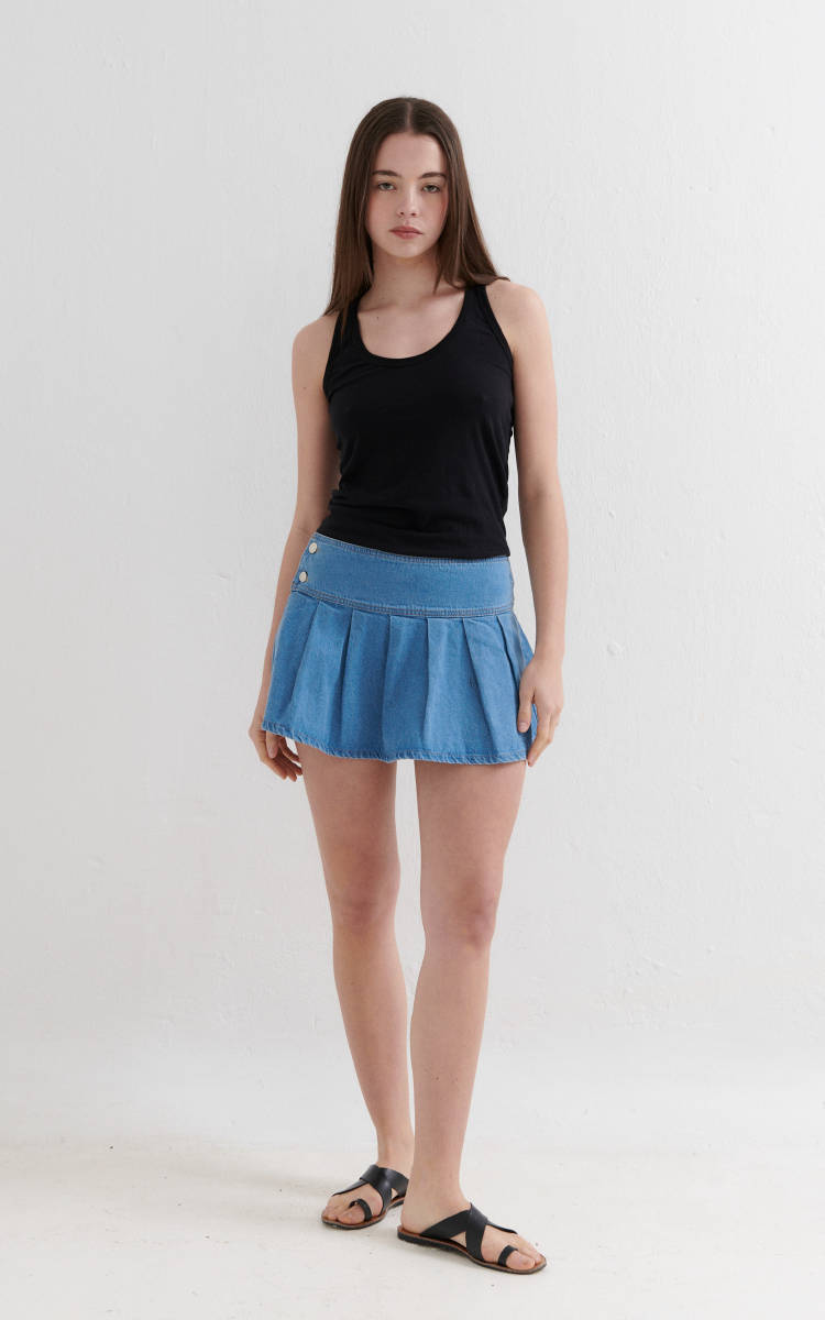 Minifalda Tableada Tiro Medio 0363