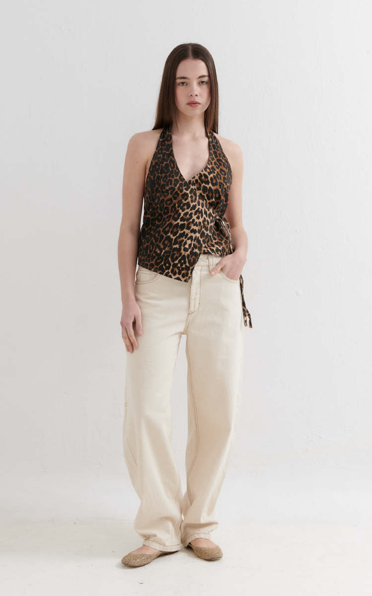 Top Animal Print Cruzado 0053