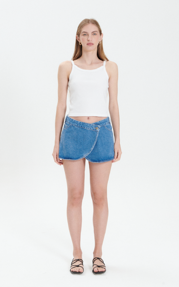 Skort Tiro Medio 0375 Oscuro