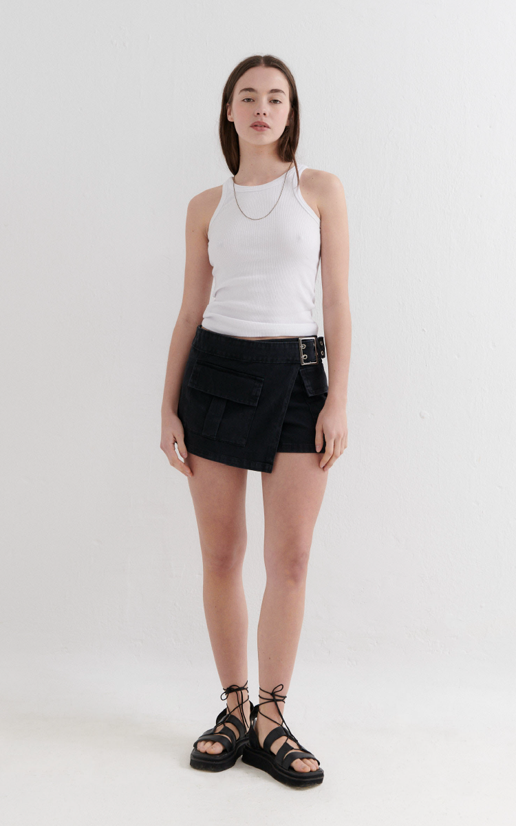 Skort Tiro Medio 0367 Oscuro