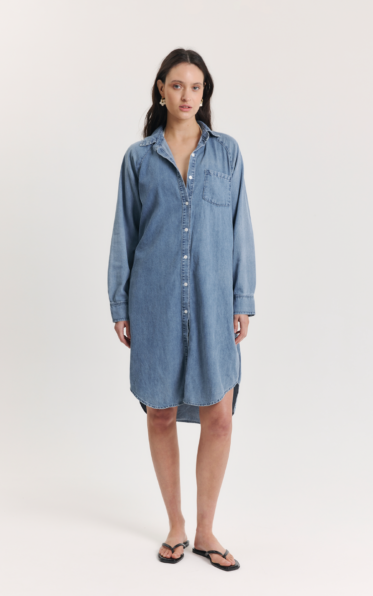 Vestido Camisero Denim 0021