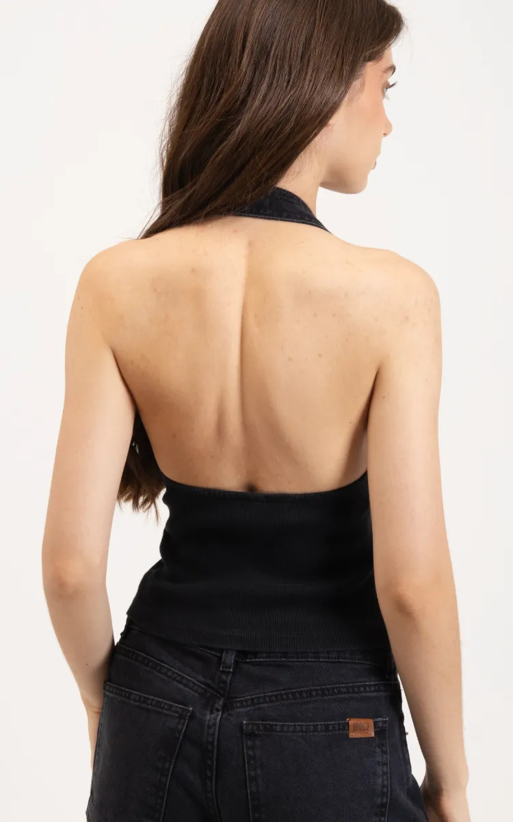 Top Halter 0069 Negro - Imagen 3