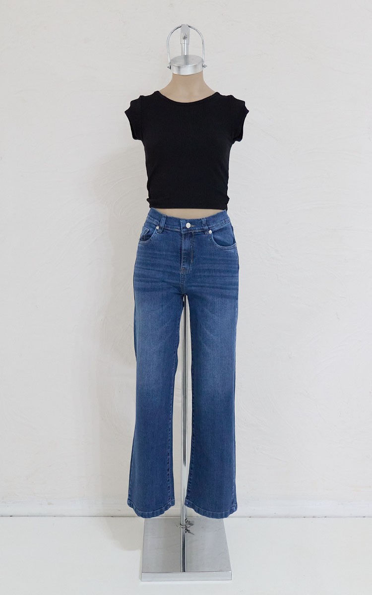 Recto Elastizado Tiro Alto 1838 Oscuro