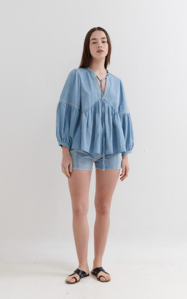 Blusa Denim Liviano 0022