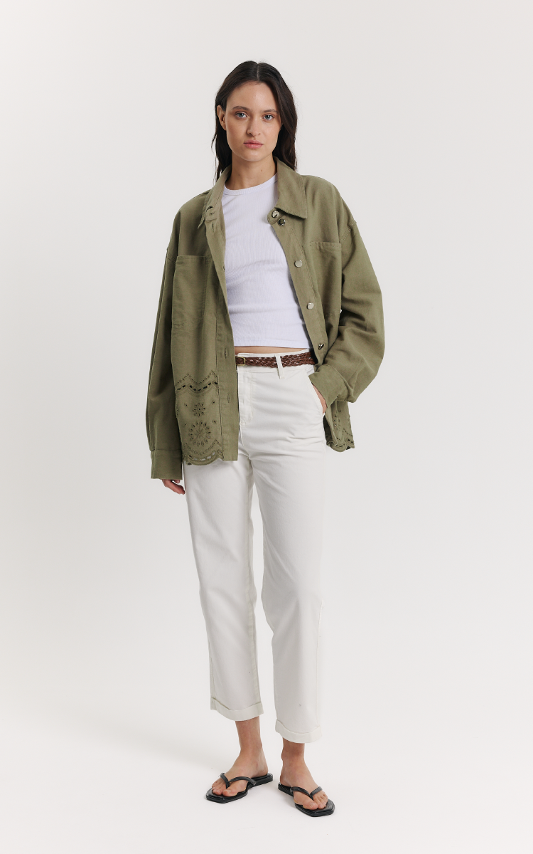 Pantalon Chino con Cinto Trenzado 1910