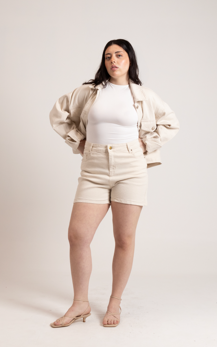 Short Plus Size Tiro Alto 2334