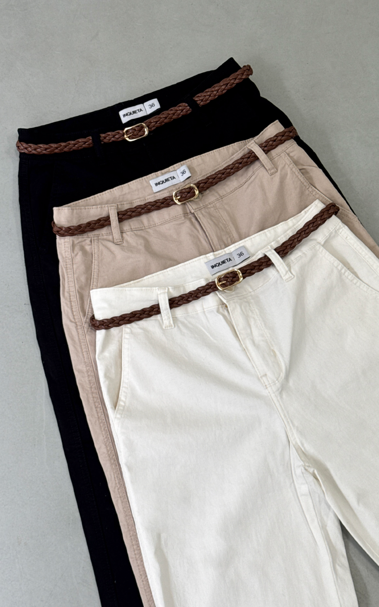 Pantalon Chino con Cinto Trenzado 1910 - Imagen 7