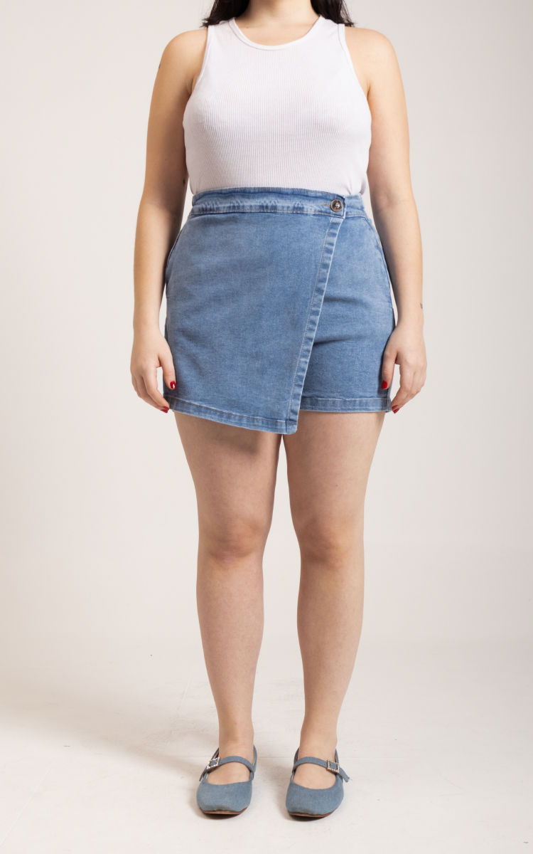 Plus Size Skort Tiro Alto 2332 - Imagen 4
