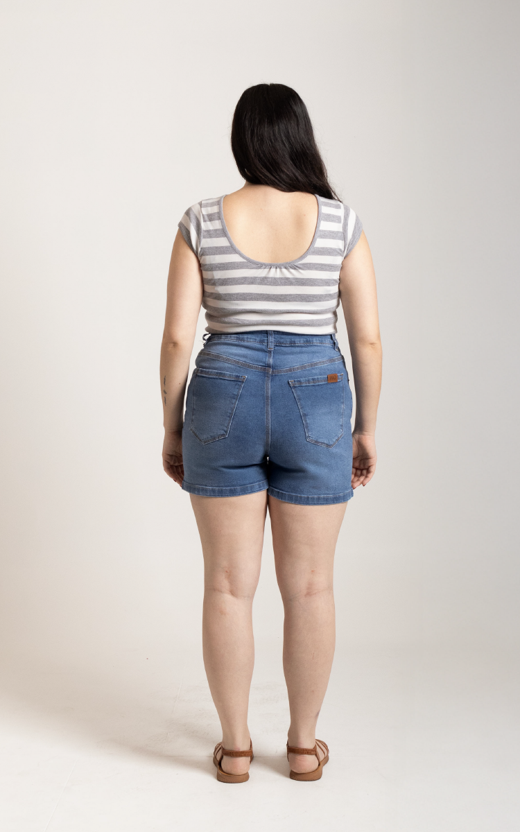 Plus Size Short Tiro Alto 2331 - Imagen 3