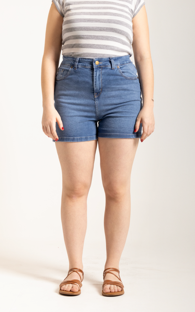 Plus Size Short Tiro Alto 2331 - Imagen 4