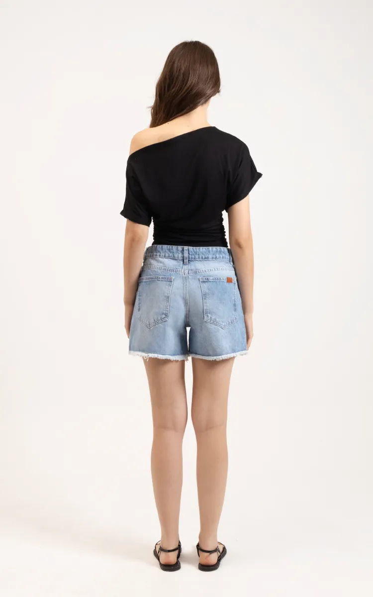 Short Boyfriend 0429 Tiro Medio - Imagen 3