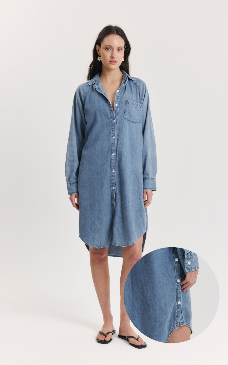 Vestido Camisero Denim 0021