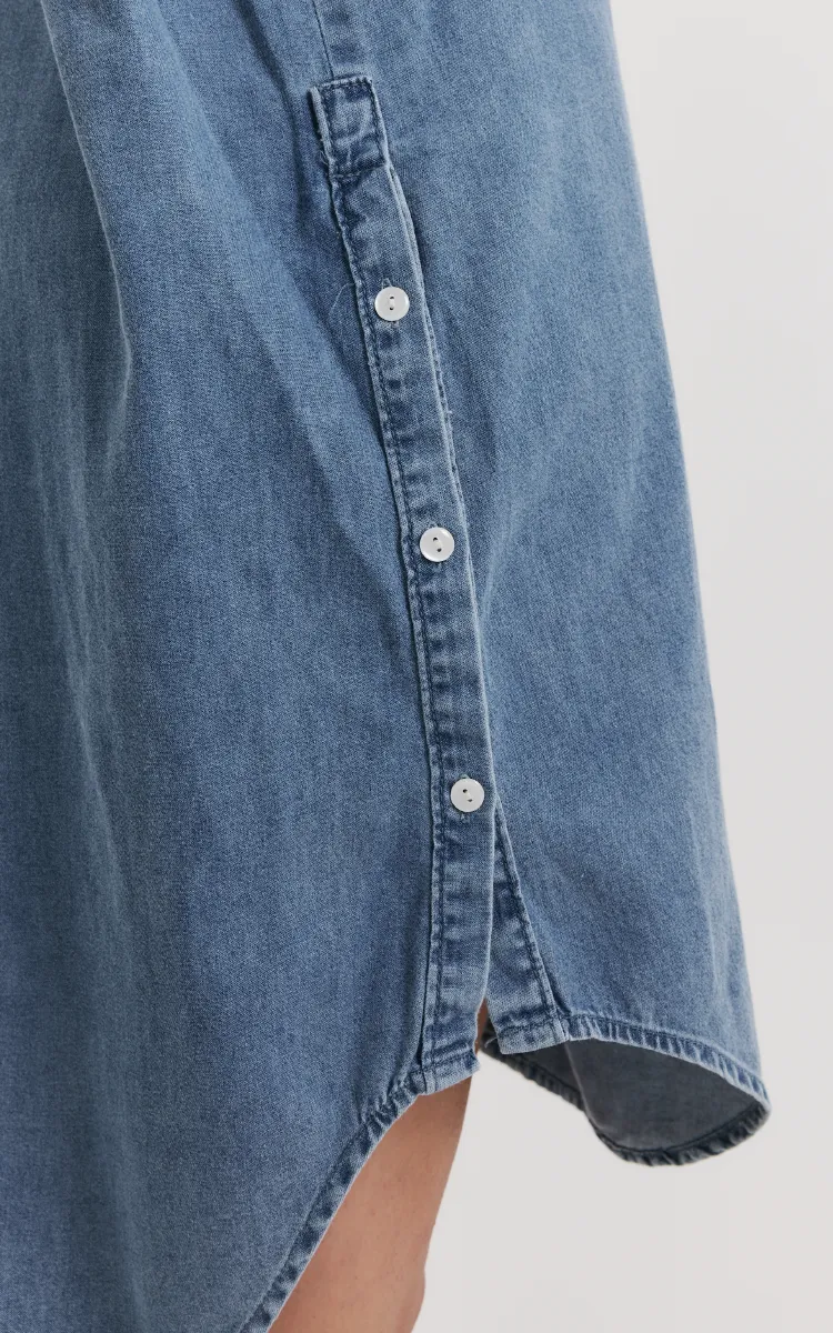 Vestido Camisero Denim 0021 - Imagen 6