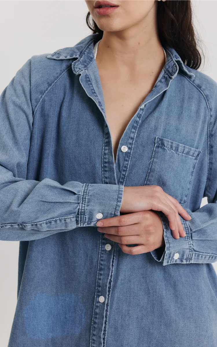 Vestido Camisero Denim 0021 - Imagen 8