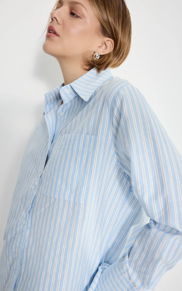 Camisa Poplin Larga 0066 - Imagen 5