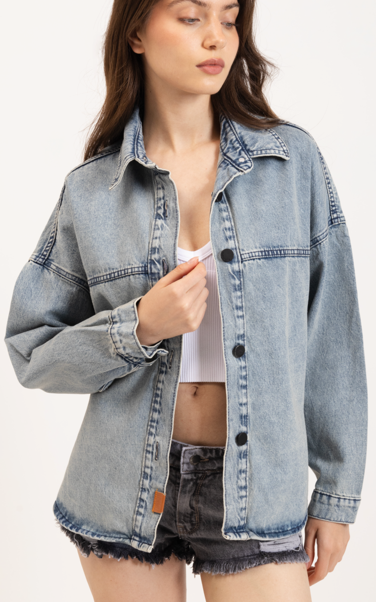 Camisaco Denim 0077 Claro - Imagen 4