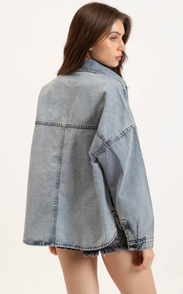 Camisaco Denim 0077 Claro - Imagen 3