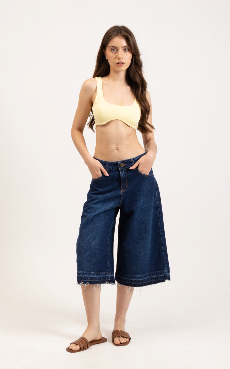 Bermuda Jort Tiro Bajo 0399 Desflecado