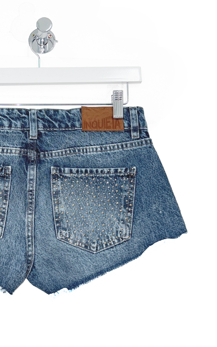 Short Tiro Bajo 0406 Strass Dorado - Imagen 4