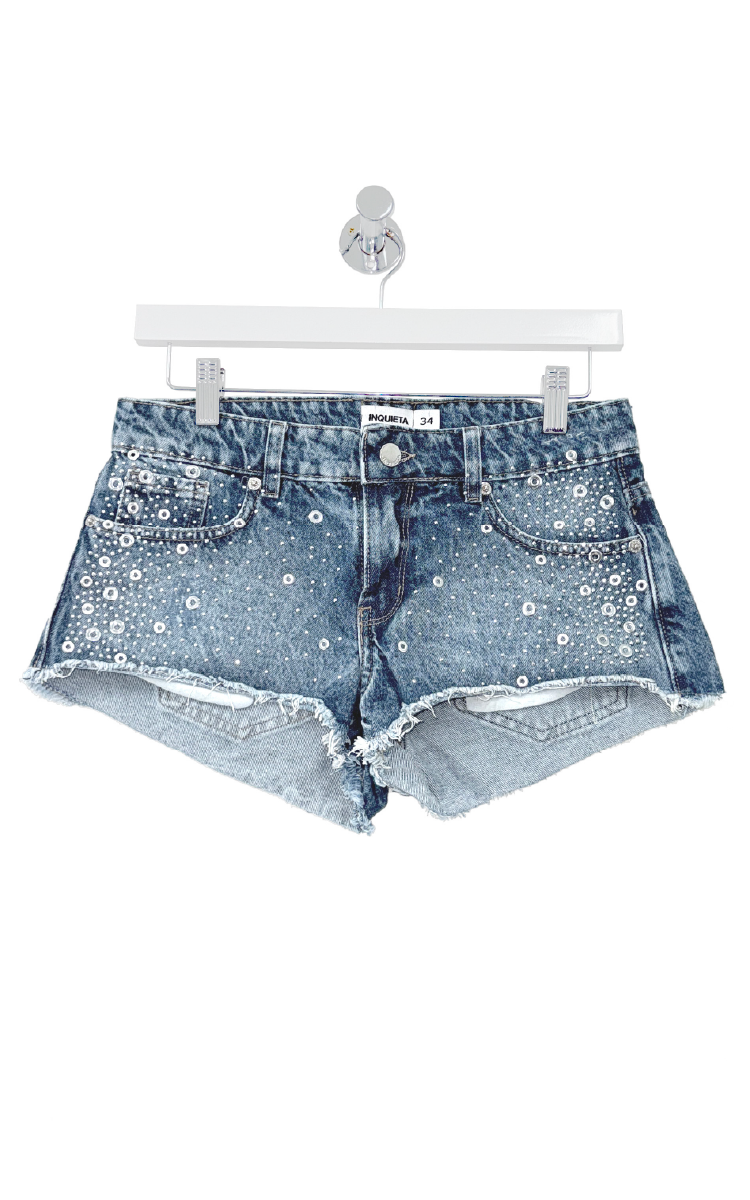 Short Tiro Bajo 0406 Strass y Argollas