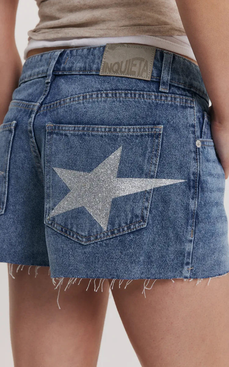 Short Tiro Bajo 0425 Estrellas con Glitter - Imagen 7