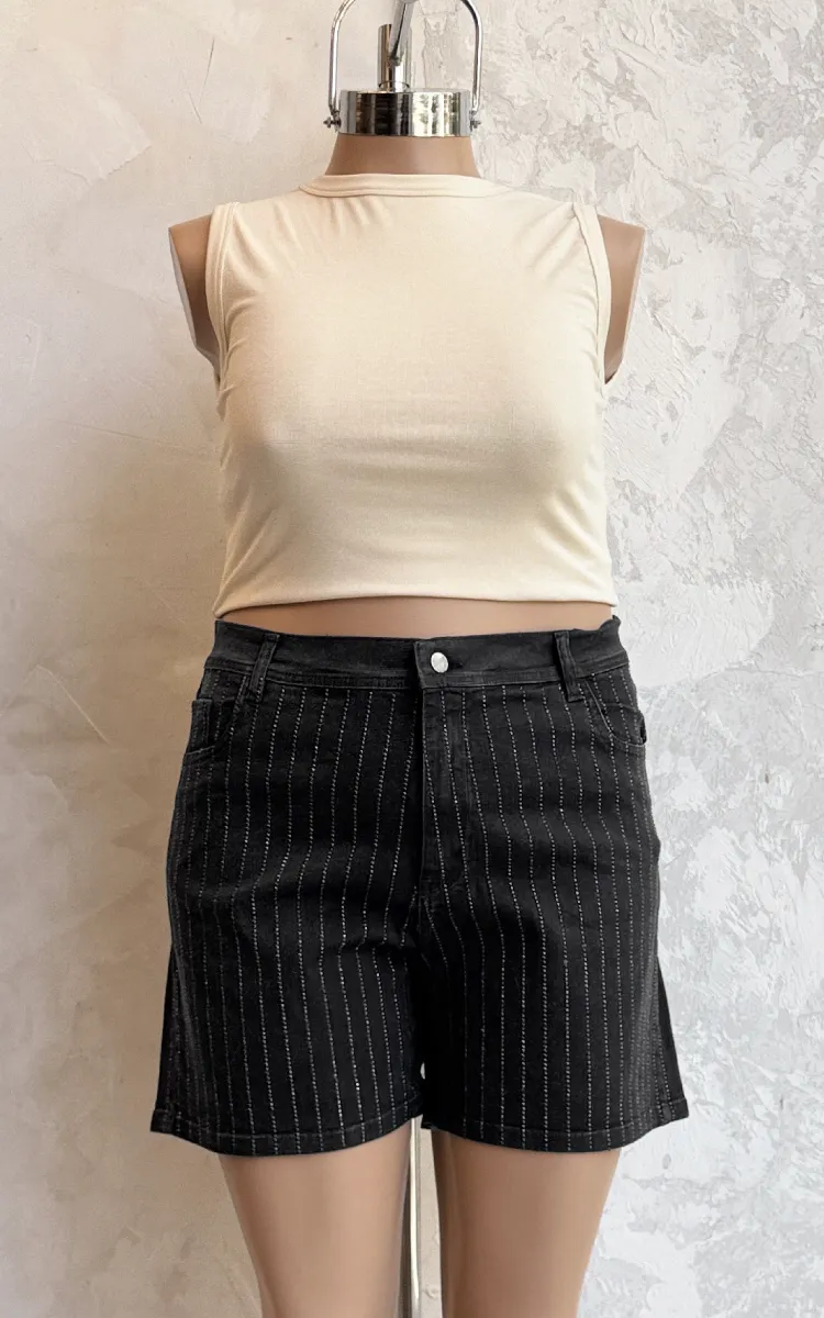 Short Plus Size Tiro Alto 2321 Hot Fix