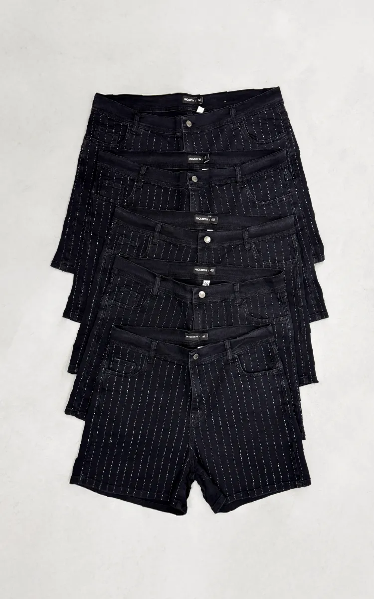 Short Plus Size Tiro Alto 2321 Hot Fix - Imagen 5