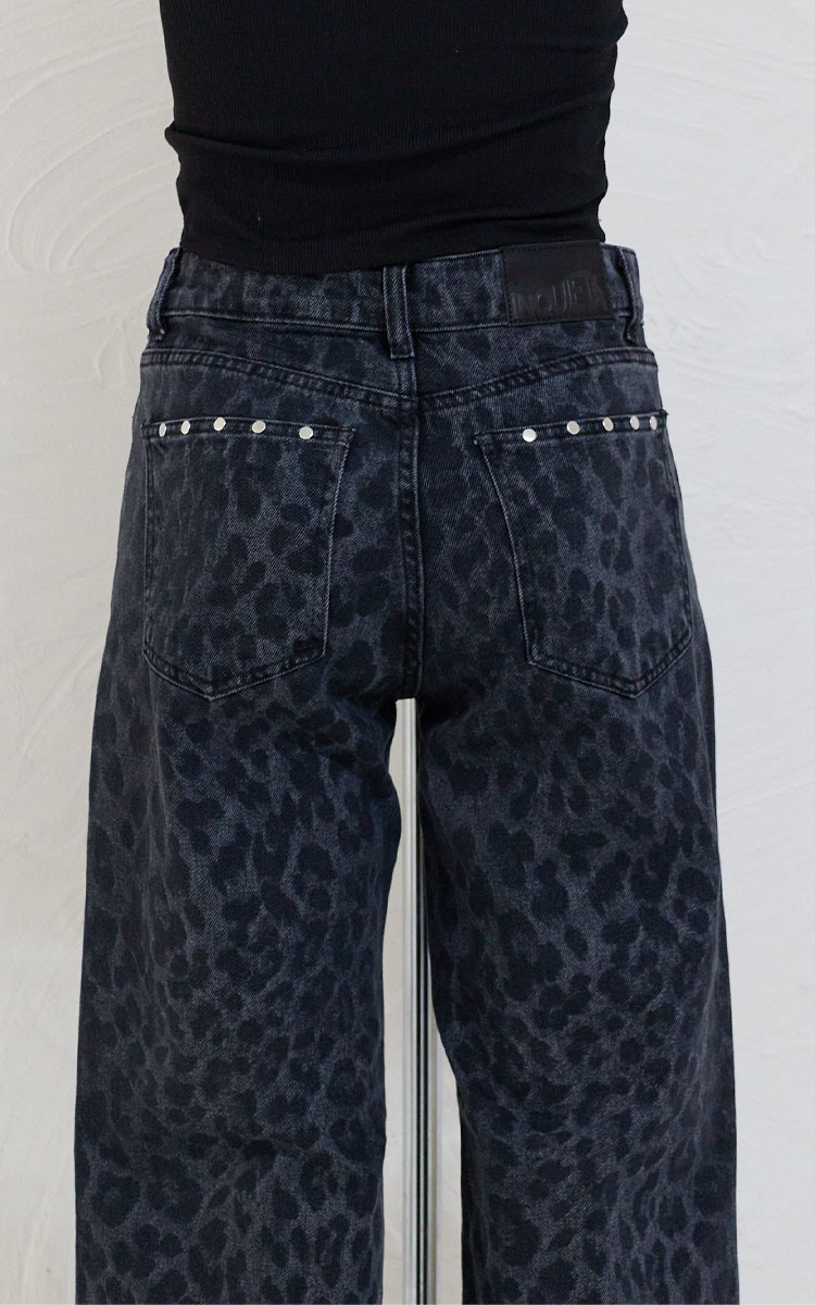 Wide Animal Print Con Tachas - Imagen 4