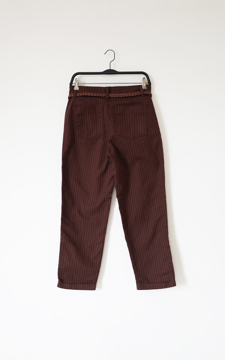 Pantalon Recto Chino Rayado con Cinto Trenzado 1910 - Imagen 15