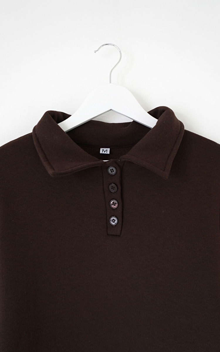 Buzo Cuello Polo Con Botones - Imagen 9